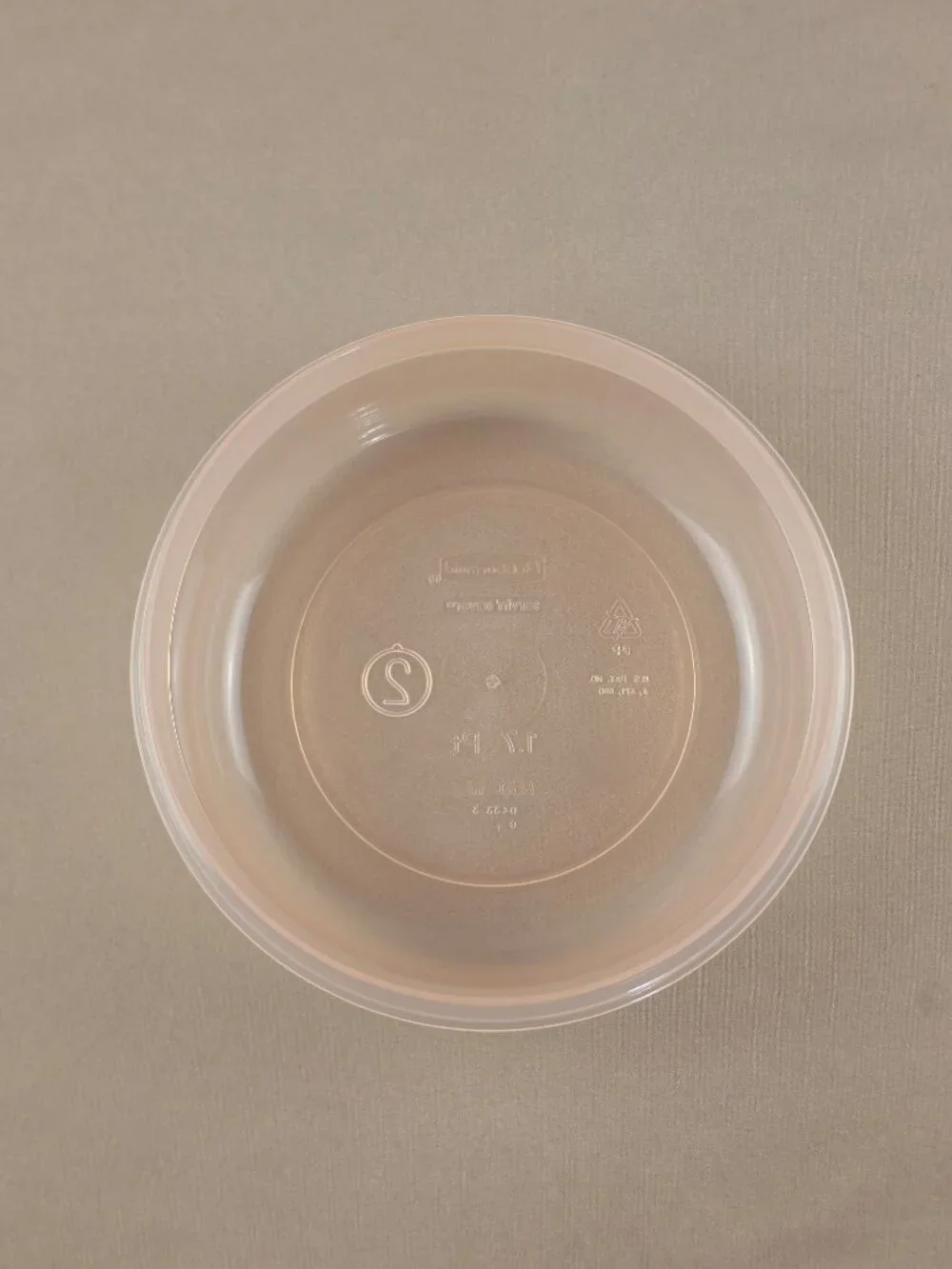 Vtg Light Pink RARE Rubbermaid Servin Saver #2 Round Storage Container 1.7  Pt